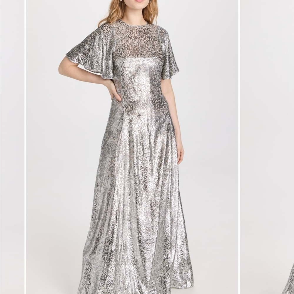 The Vampire’s Wife Midnight Tremors Silver Evening Gown Size 2 4